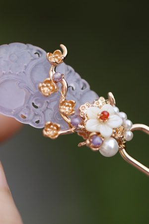 Elegant Chinese-Style Hairpin for Updo, Minimalist National Style Accessories, Luxurious Song Dynasty Hanfu Hair Ornament
