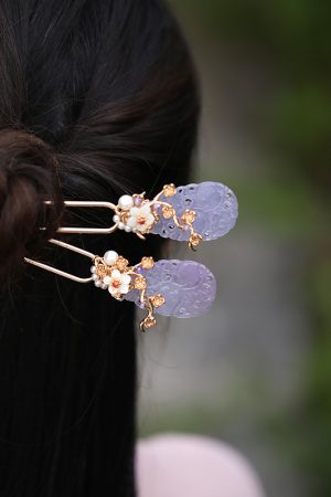 Elegant Chinese-Style Hairpin for Updo, Minimalist National Style Accessories, Luxurious Song Dynasty Hanfu Hair Ornament