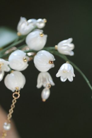 Elegant Chinese Style Lily of the Valley Hairpin - High-End Qipao Accessory, Ancient Hanfu Super Fairy Headwear Side Clip for Women