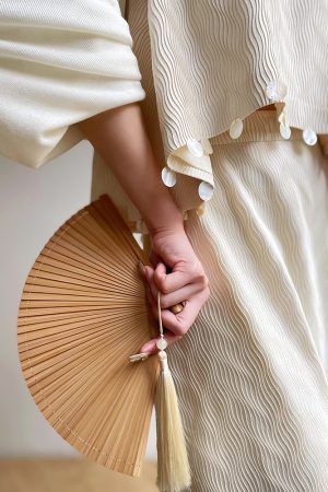 Elegant Commuter Sleeveless Top & Loose Shell Skirt Set - Cloud Sea Wind Bell Vacation Style Outfit for Effortless 90s-Inspired Fashion