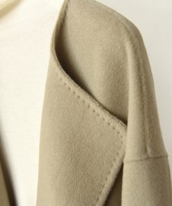 Elegant Double-Sided Wool Cashmere Short Coat for Commuting - Versatile Loose-Fit Outerwear
