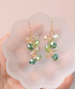 Elegant Fairy-Inspired Crystal Earrings - Stylish High-End Face-Slimming Design for a Chic Look
