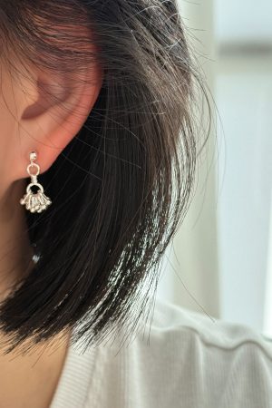 Elegant Floating French Fireworks Cluster Earrings for Women, Delicate 925 Silver Accessories, High-End Fashion Jewelry