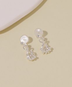 Elegant Floating French Fireworks Cluster Earrings for Women, Delicate 925 Silver Accessories, High-End Fashion Jewelry