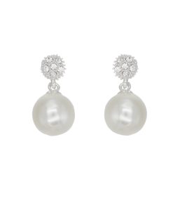Elegant French Pearl Stud Earrings for Women - Non-Pierced Ear Clips, Small Round Design, Chic Ear Accessories for a Gentle Look