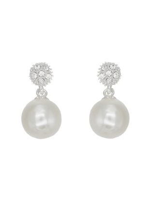 Elegant French Pearl Stud Earrings for Women - Non-Pierced Ear Clips, Small Round Design, Chic Ear Accessories for a Gentle Look