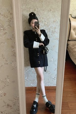 Elegant French-Style Mid-Length Woolen Coat for Women - High-End, Loose-Fitting, Slimming, Thick Winter Overcoat