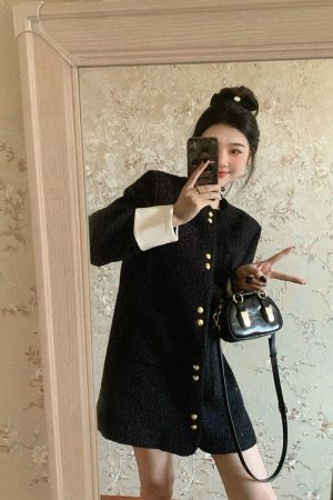 Elegant French-Style Mid-Length Woolen Coat for Women - High-End, Loose-Fitting, Slimming, Thick Winter Overcoat