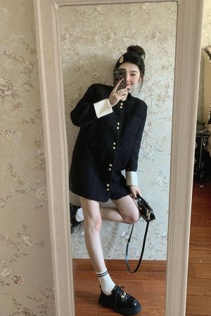 Elegant French-Style Mid-Length Woolen Coat for Women - High-End, Loose-Fitting, Slimming, Thick Winter Overcoat