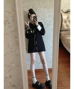 Elegant French-Style Mid-Length Woolen Coat for Women - High-End, Loose-Fitting, Slimming, Thick Winter Overcoat