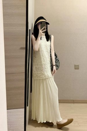 Elegant French-Style Two-Piece Halter Dress Set for Women, High-End Summer Vacation Long Skirt Outfit
