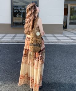 Elegant French Vintage Dress for May Day Outings - Stylish Cut with Classy Temperament, Perfect for 90s and Y2K Fashion Lovers