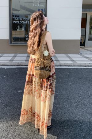 Elegant French Vintage Dress for May Day Outings - Stylish Cut with Classy Temperament, Perfect for 90s and Y2K Fashion Lovers