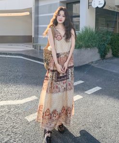 Elegant French Vintage Dress for May Day Outings - Stylish Cut with Classy Temperament, Perfect for 90s and Y2K Fashion Lovers