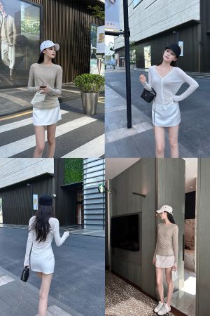 Elegant Glossy Micro Satin Pleated Mini Skirt for Women - Chic Low-Key Style, Perfect for Parties and Night Out