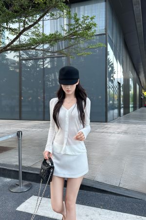 Elegant Glossy Micro Satin Pleated Mini Skirt for Women - Chic Low-Key Style, Perfect for Parties and Night Out