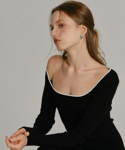 Elegant Gray Pearl Irregular Earrings - Versatile Minimalist Design, S925 Silver Needle, Vintage Style Jewelry