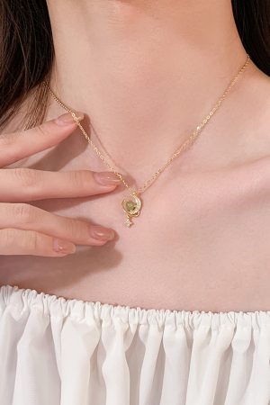Elegant Hetian Jade Star and Moon Necklace for Women - 2025 High-End Design Light Luxury Clavicle Chain, Niche Fashion Jewelry