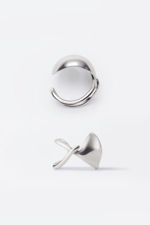 Elegant Minimalist Half-Spherical Ring - Exaggerated Design for Versatile Old Money Style, European and American Fashion