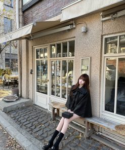 Elegant Niche Silhouette Coat Top for Women - Spring Summer 2025 Design with High-End Quality - Chic and Timeless Fashion Piece