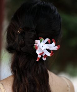 Elegant Nine-Tailed Fox U-Shaped Hairpin for Qipao Updo - High-End Ancient Style Accessory for Hanfu and Vintage Looks