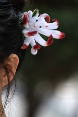 Elegant Nine-Tailed Fox U-Shaped Hairpin for Qipao Updo - High-End Ancient Style Accessory for Hanfu and Vintage Looks