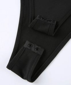 Elegant Ootd Classy, Casual Outfits Old Money - Cyberpunk Cut Out Bodysuit