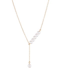 Elegant Pearl Tassel Necklace for Women - Minimalist Clavicle Chain, Fashionable Niche Design, Perfect for Everyday Wear