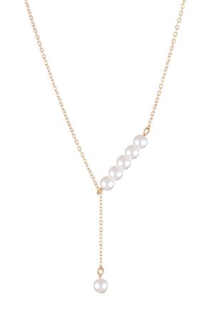 Elegant Pearl Tassel Necklace for Women - Minimalist Clavicle Chain, Fashionable Niche Design, Perfect for Everyday Wear