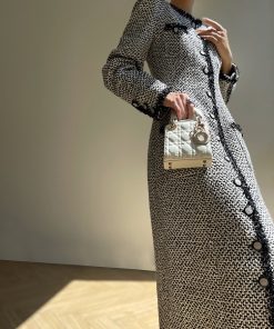 Elegant Pine Tea Cocoa French Tweed Chanel Jacket in Old Money Style for Autumn Winter - Perfect for Chic Layering and 90s Fashion