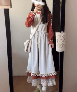 Elegant Red Qipao Dress Set for Women - Christmas & New Year, Autumn Winter, Traditional Chinese Style, High-Quality Fashion