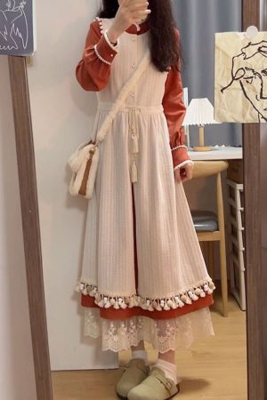 Elegant Red Qipao Dress Set for Women - Christmas & New Year, Autumn Winter, Traditional Chinese Style, High-Quality Fashion