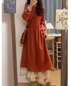 Elegant Red Qipao Dress Set for Women - Christmas & New Year, Autumn Winter, Traditional Chinese Style, High-Quality Fashion