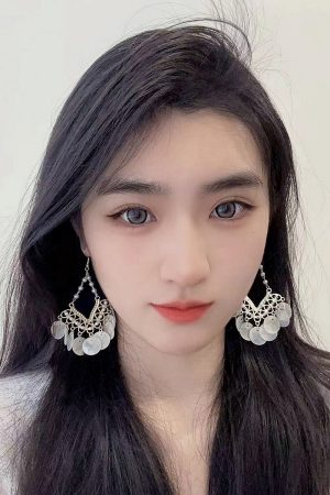 Elegant Retro Shell Tassel Earrings with Niche Ins-Style Ear Hooks for a High-End Look