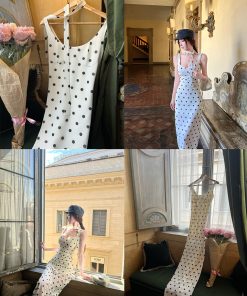 Elegant Sleeveless Long Dress for Tall Women - Summer Outfit, Parisian Style, Chic and Sophisticated Look