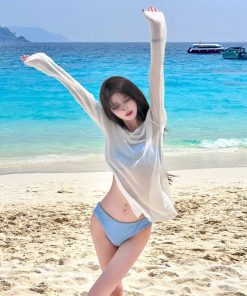 Elegant Strapless Bow Design Two-Piece Bikini Swimsuit for Women - Sexy Triangle Beach Vacation Swimwear