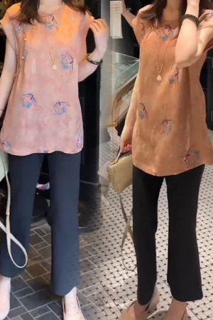Elegant Vintage Chinese Style Two-Piece Set for Summer 2025 - Trendy and Fashionable Outfit for a Chic Look