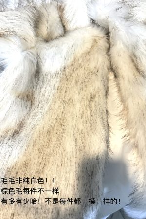 Elegant Women's Faux Fox Fur Coat with Stand Collar - Ice and Snow Beauty Rich Girl Style, Perfect for Winter Outerwear