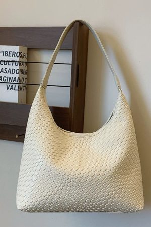 Elegant Woven Dumpling Bag for Women - 2025 High-End Baguette Underarm Tote, Versatile Shoulder Bag, Chic Fashion Accessory
