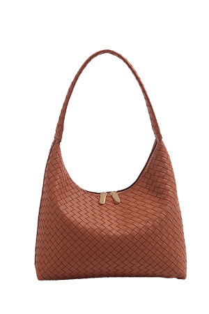 Elegant Woven Dumpling Bag for Women - 2025 High-End Baguette Underarm Tote, Versatile Shoulder Bag, Chic Fashion Accessory