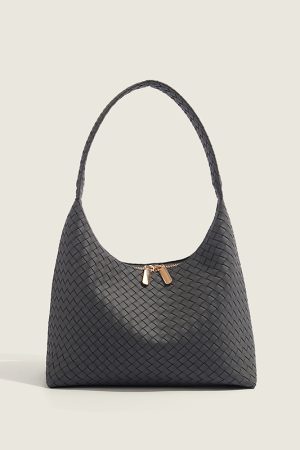 Elegant Woven Dumpling Bag for Women - 2025 High-End Baguette Underarm Tote, Versatile Shoulder Bag, Chic Fashion Accessory