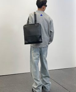 Embroidered Hem Distressed Little Dinosaur Sweater - Trendy Y2K Style with Roaring Beast Design for a Unique Look