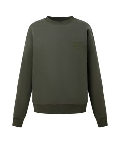 Embroidered Logo Crewneck Sweatshirt for Couples - Casual High-End Sports Top for Spring & Autumn, Perfect for Y2K Style