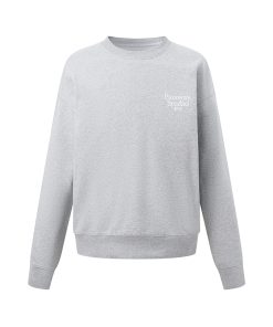Embroidered Logo Crewneck Sweatshirt for Couples - Casual High-End Sports Top for Spring & Autumn, Perfect for Y2K Style