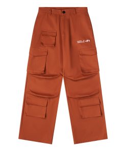 Embroidered Multi-Pocket Casual Work Pants - Clean Fit, Harsh and Cruel Style, Perfect for Everyday Wear and Y2K Fashion