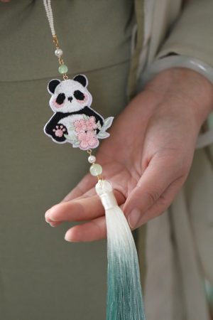 Embroidered Tassel Pendants for Hanfu, Ancient Style Qipao Collar Clips, Cute National Style Accessories for Daily Wear