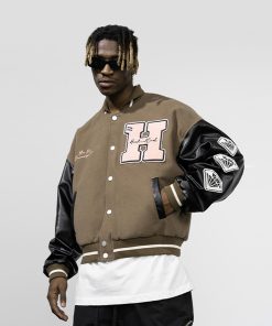 Embroidered Vintage Baseball Jacket - Trendy Loose Coat with American Style, Perfect for Casual Wear