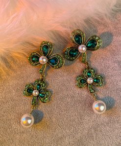 Emerald Tassel Necklace 2025 - Elegant Clavicle Chain for Women, High-End Fashion Accessory for Dresses and Special Occasions