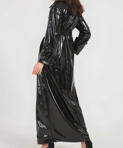 Emo Style Ideas, Girl Aesthetic Outfits - Black Trench Coat