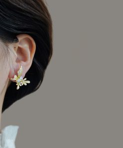 Ethereal Light Yellow Butterfly Earrings - Cute Versatile Ear Studs for Summer 2025, Sweet Temperament Jewelry, Trendy Accessory